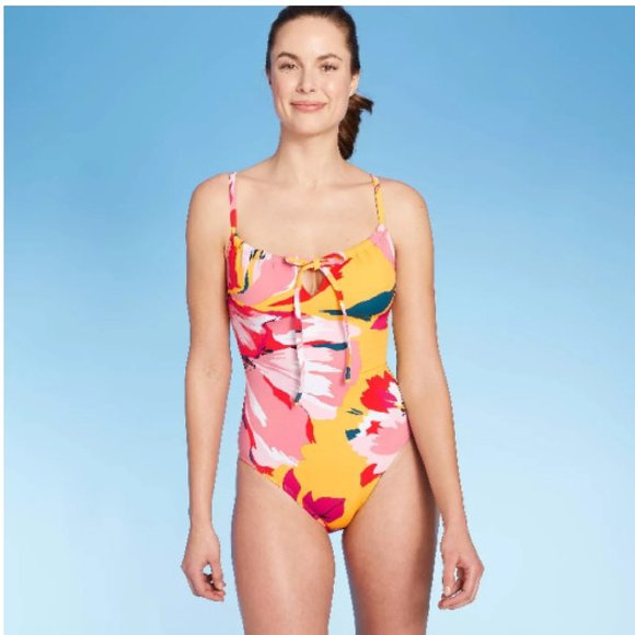 Kona Sol Other - WOMEN'S CINCH TIE-FRONT SWIMSUIT